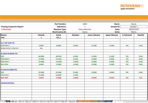 inspection report for cnc parts format|cnc machined parts inspection.